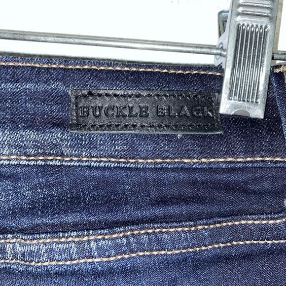 BKE Buckle Black Ankle Skinny Fit No. 53 Jeans Women’s 27 Distressed Blue Denim - Picture 12 of 14